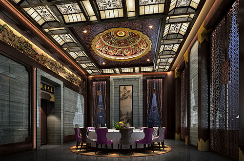铜梁低调奢华的新中式酒店设计效果图
