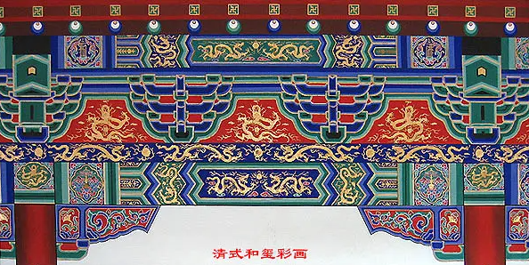 铜梁中国建筑彩画装饰图案